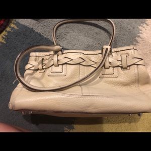 Beige coach bag